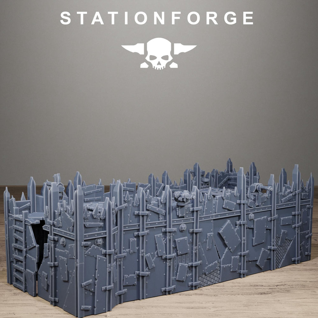 Orkaz Scrap Fort - Multi-Level Resin Battlefield Terrain - StationForge - Sigmarite Boutique