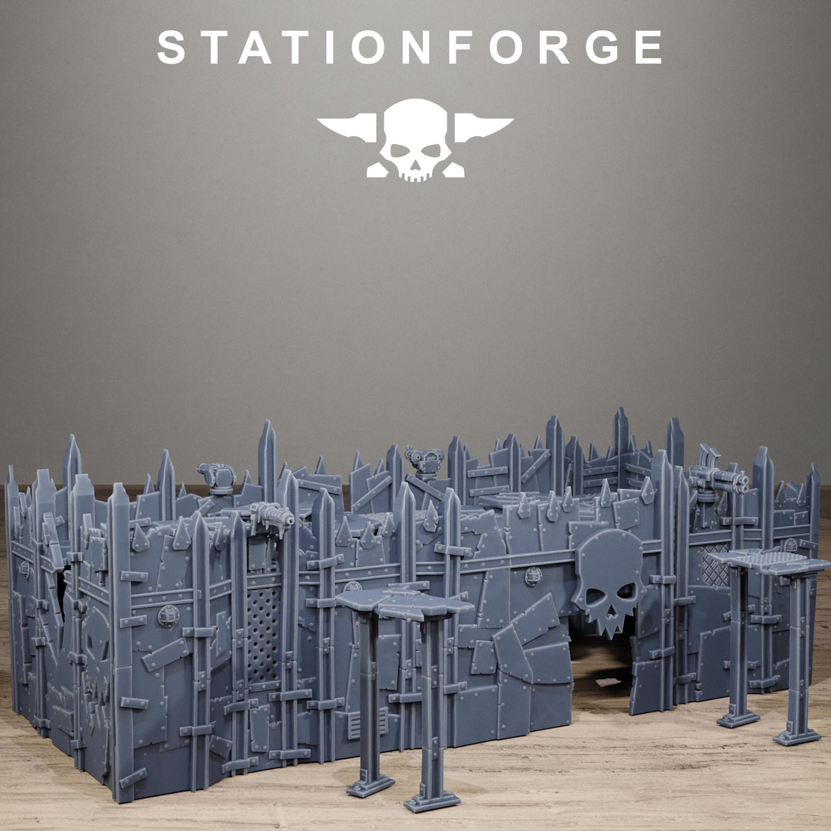 Orkaz Scrap Fort - Multi-Level Resin Battlefield Terrain - StationForge - Sigmarite Boutique