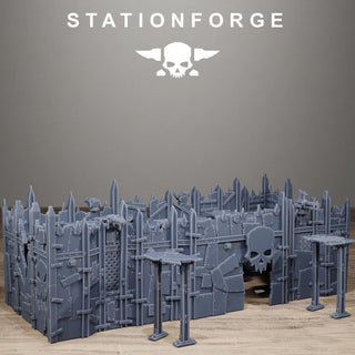 Orkaz Scrap Fort - Multi-Level Resin Battlefield Terrain - StationForge - Sigmarite Boutique
