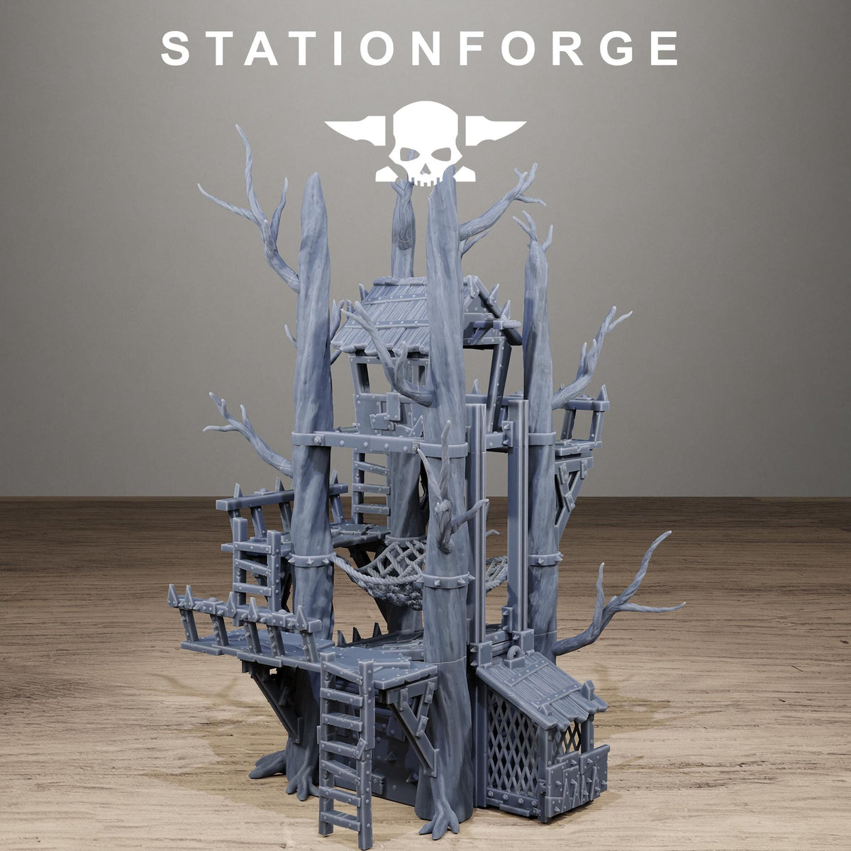 Orkaz Tree House - Elevated Sci-Fi Wargaming Resin Terrain - StationForge - Sigmarite Boutique