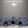 Orkaz War Camp Tents Resin Camp Terrain Set for Sci Fi Wargaming - StationForge - Sigmarite Boutique
