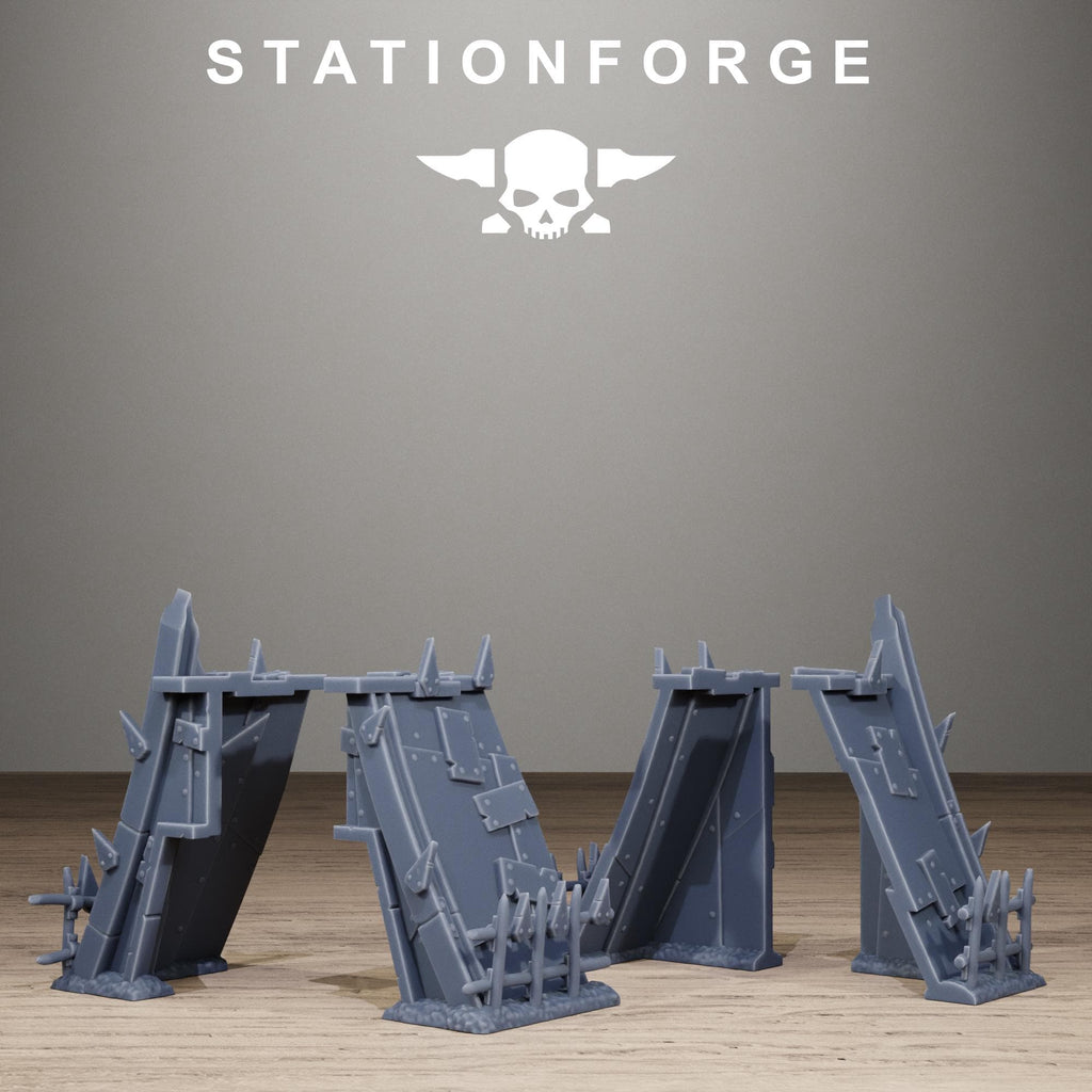 Orkaz War Camp Tents Resin Camp Terrain Set for Sci Fi Wargaming - StationForge - Sigmarite Boutique