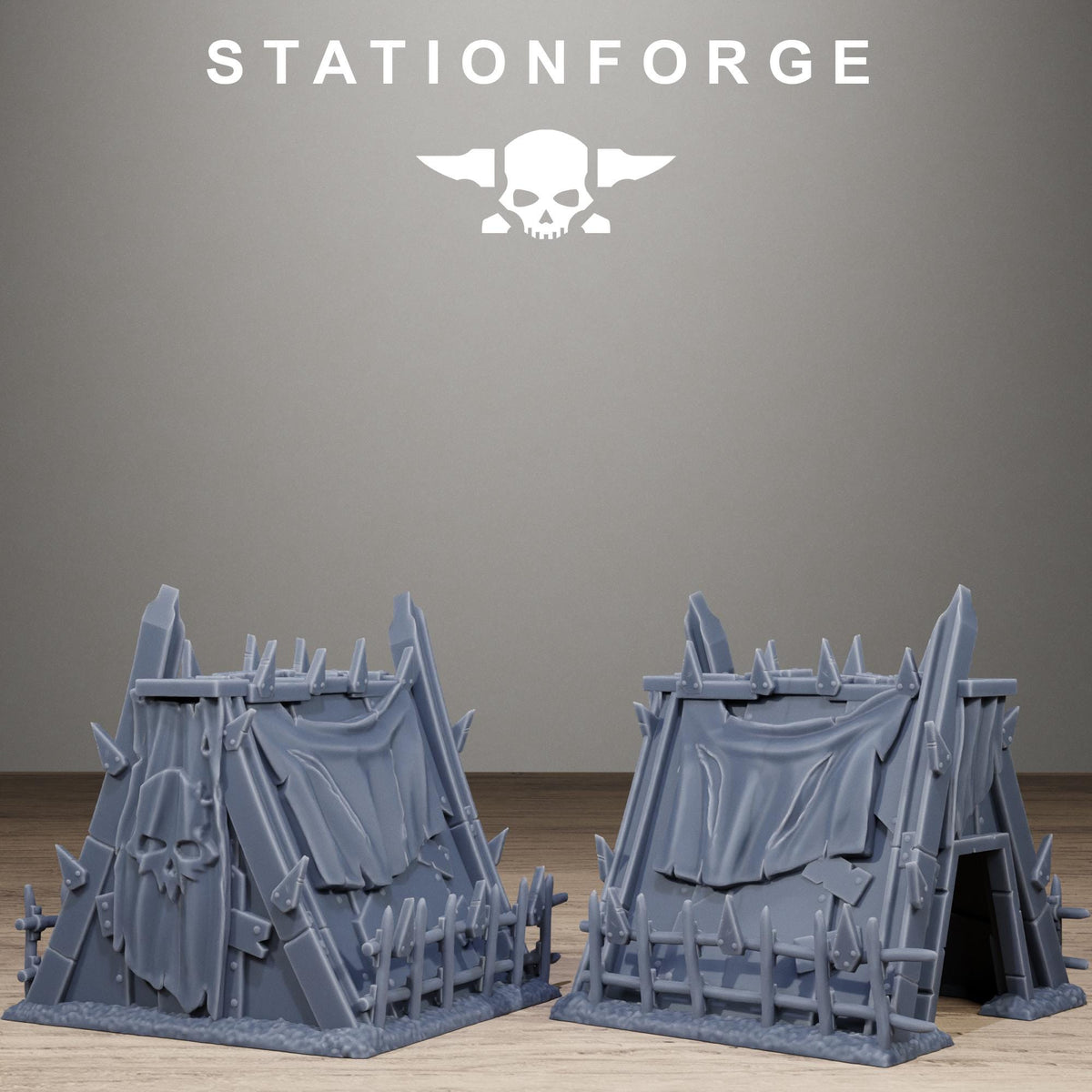 Orkaz War Camp Tents Resin Camp Terrain Set for Sci Fi Wargaming - StationForge - Sigmarite Boutique