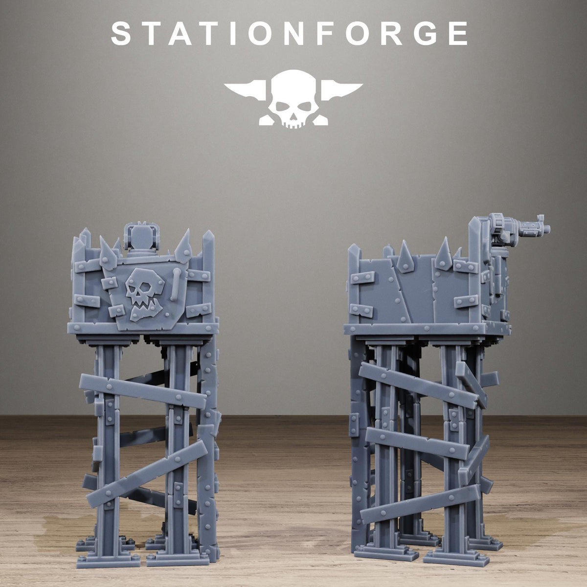Orkaz Watchtower Resin Terrain for Sci-Fi Wargaming - StationForge - Sigmarite Boutique