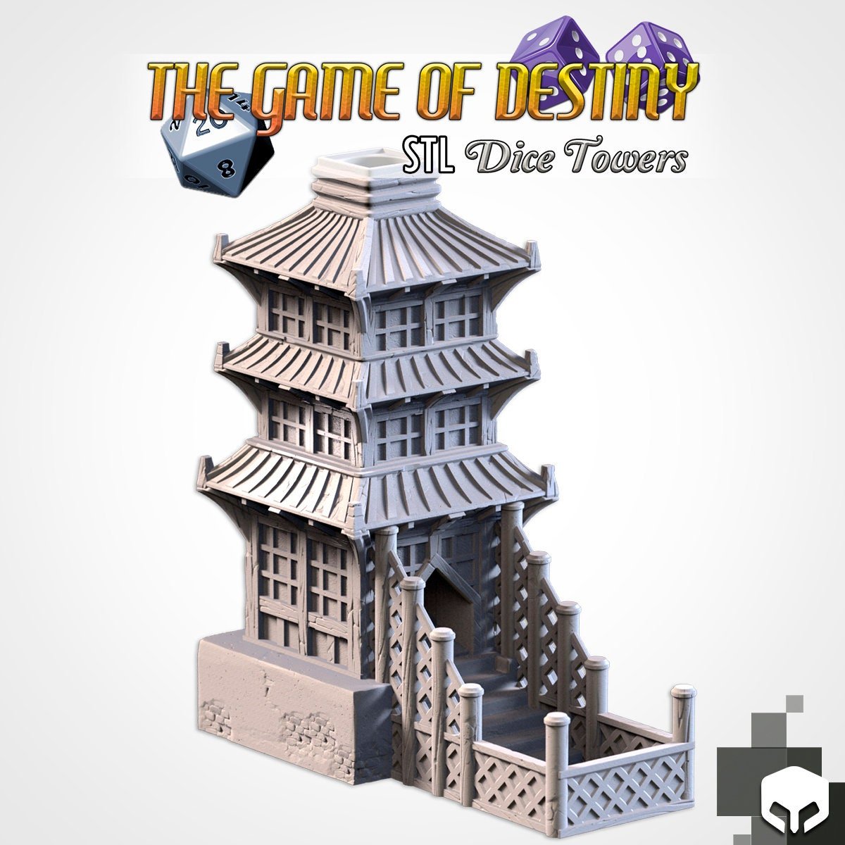 Pagoda Tower - Dice Tower - Txarli Factory - Sigmarite Boutique