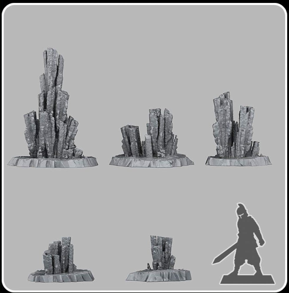 Parasite Stalagmites - Fantastic Plants and Rocks - Print Your Monsters - Sigmarite Boutique