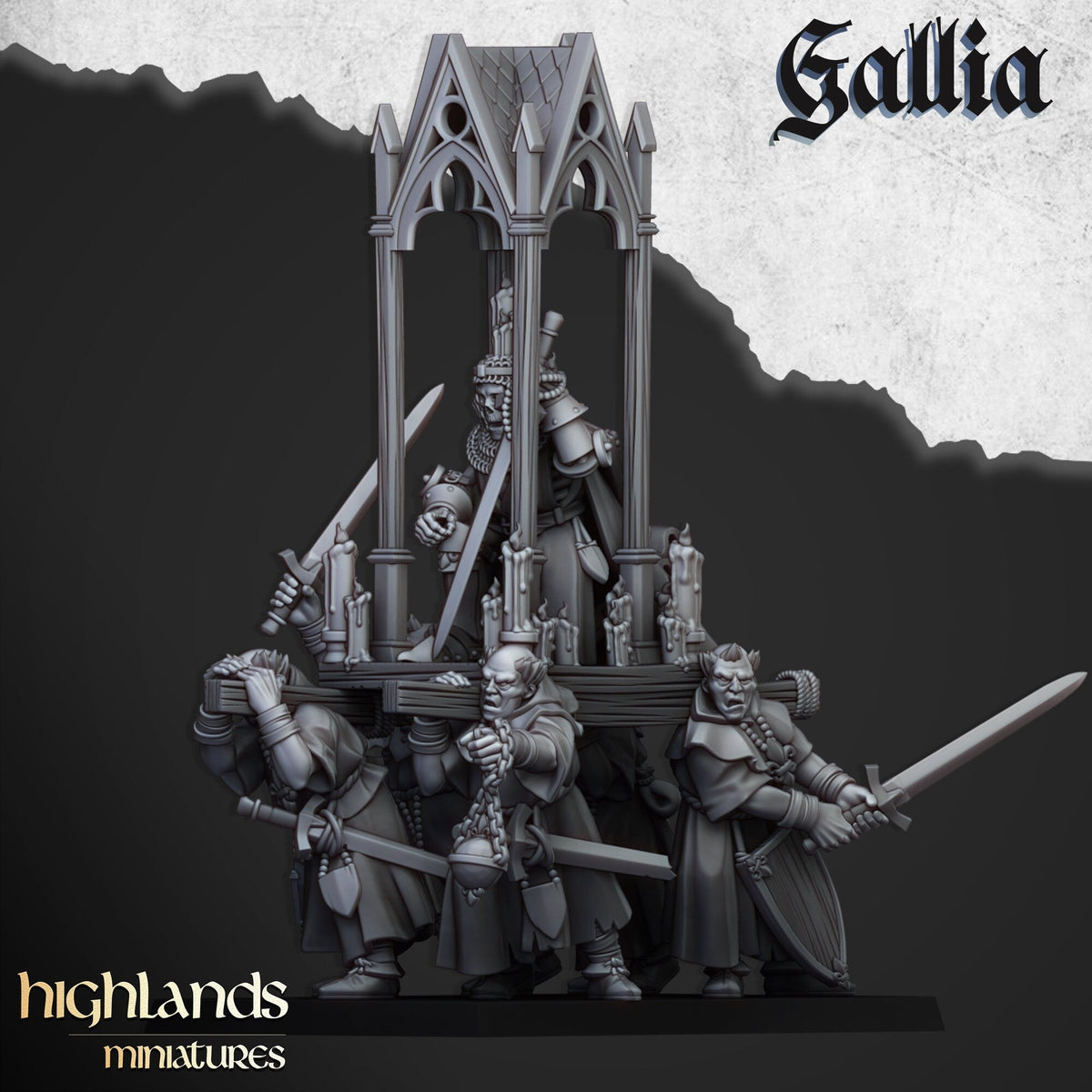 Pilgrims and Reliquary - Gallia - Highlands Miniatures - Sigmarite Boutique