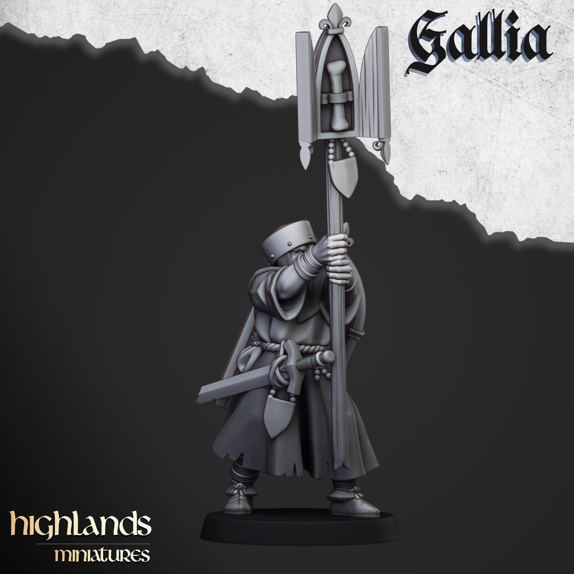 Pilgrims and Reliquary - Gallia - Highlands Miniatures - Sigmarite Boutique