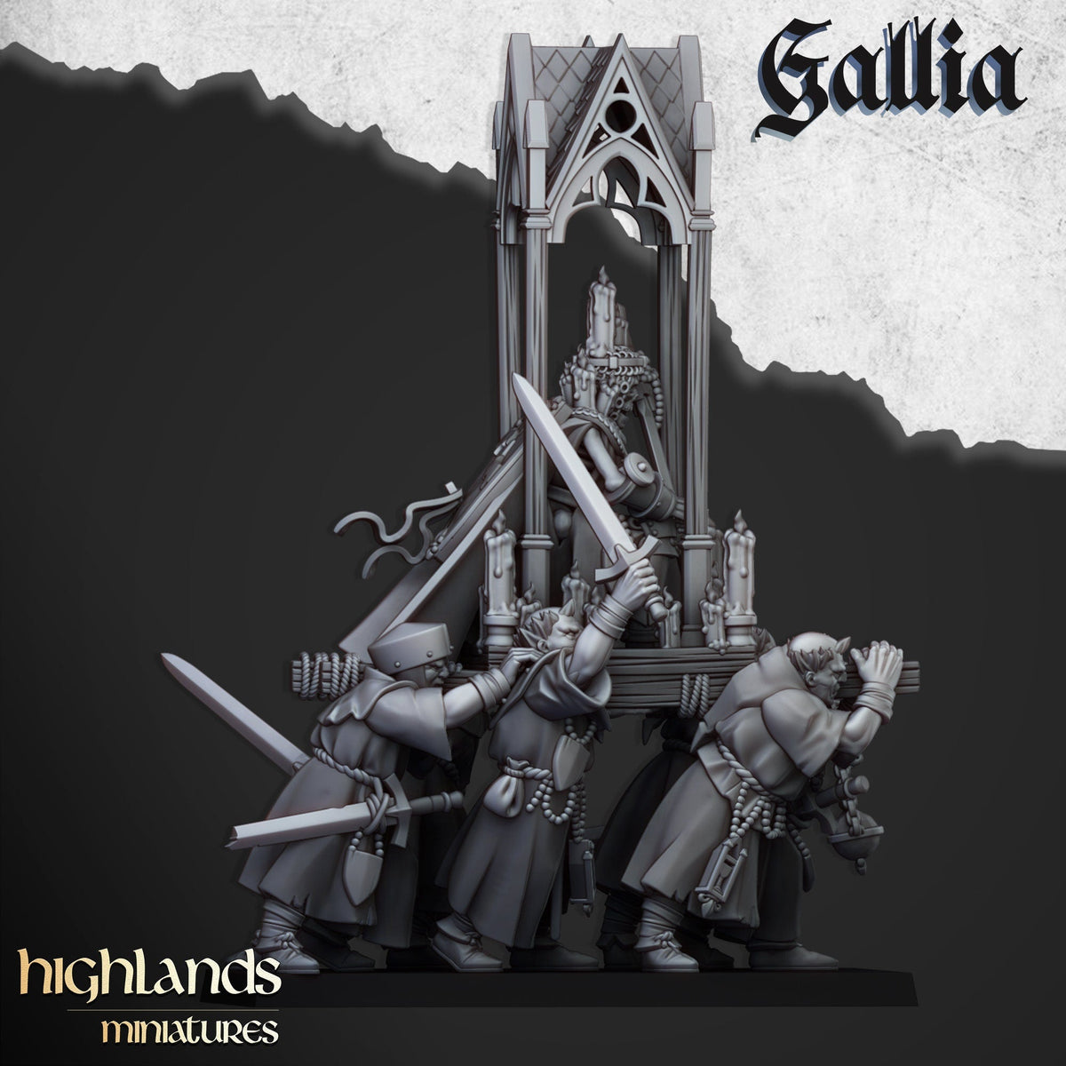 Pilgrims and Reliquary - Gallia - Highlands Miniatures - Sigmarite Boutique