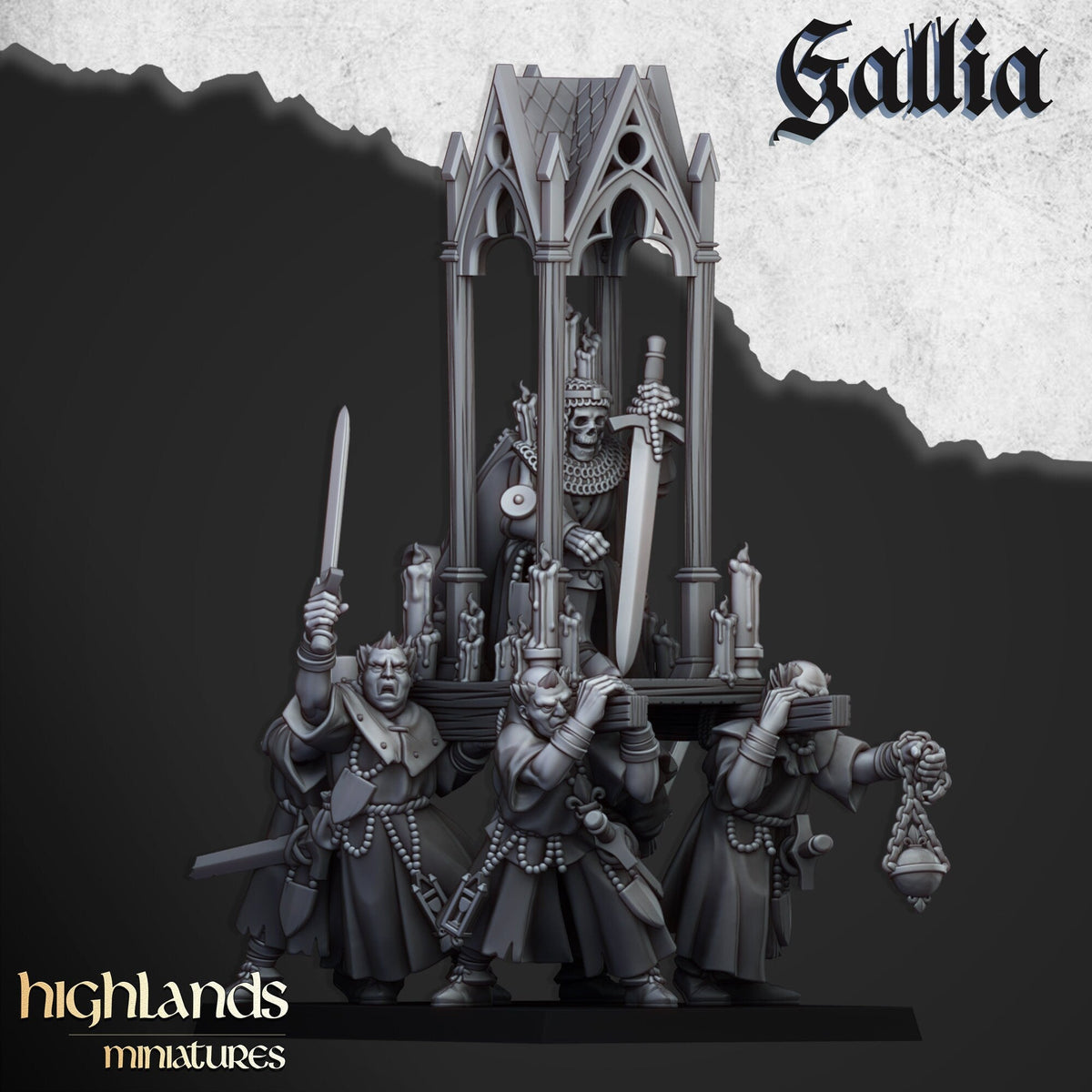 Pilgrims and Reliquary - Gallia - Highlands Miniatures - Sigmarite Boutique