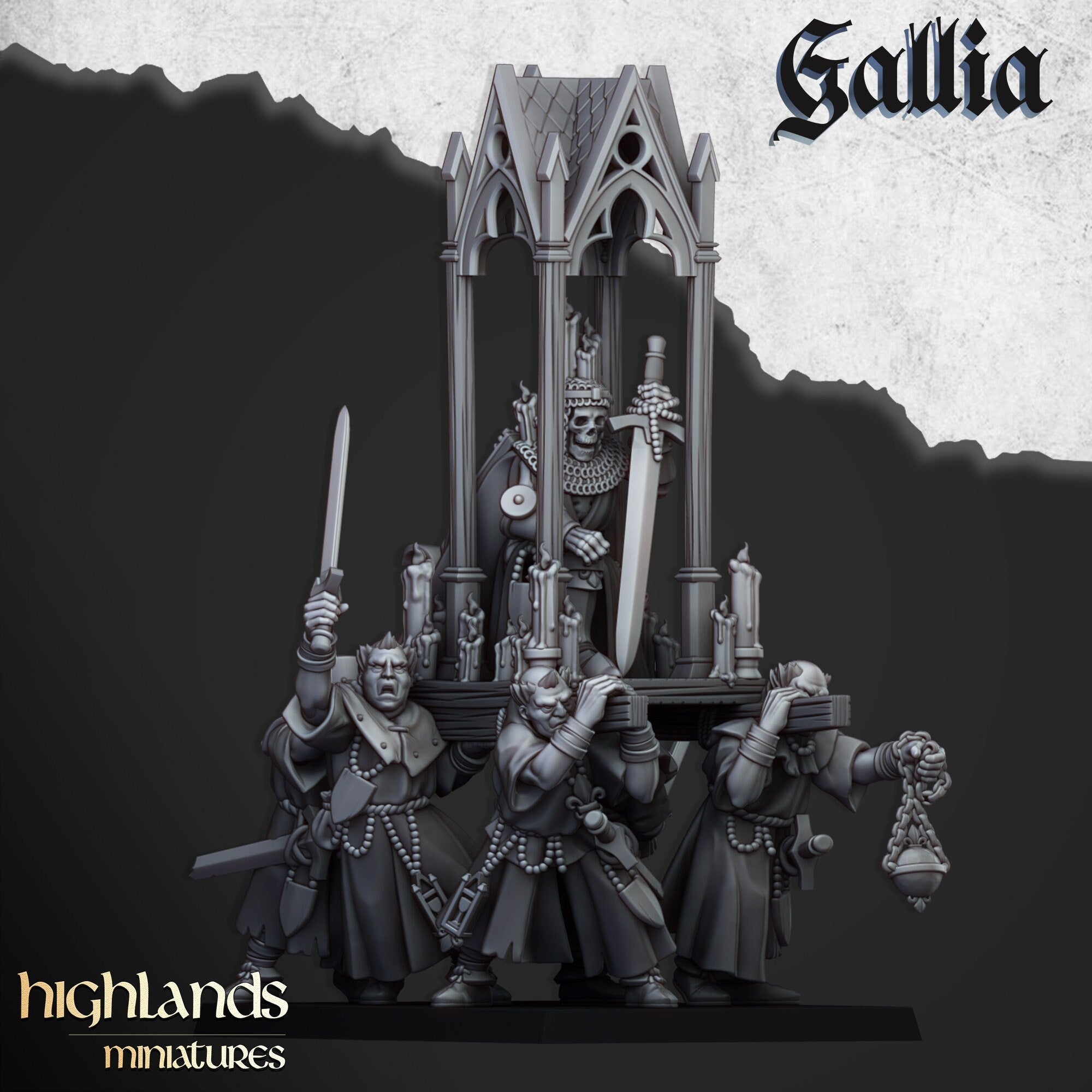 Pilgrims and Reliquary - Gallia - Highlands Miniatures - Sigmarite Boutique