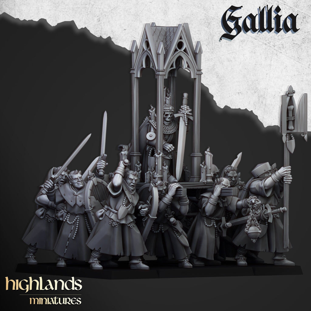 Pilgrims and Reliquary - Gallia - Highlands Miniatures - Sigmarite Boutique