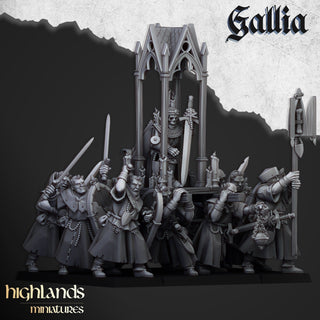Pilgrims and Reliquary - Gallia - Highlands Miniatures - Sigmarite Boutique