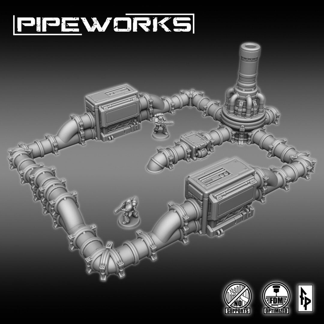 Pipeworks - Forbidden Prints - 3D Printed Sci-Fi Terrain - Sigmarite Boutique