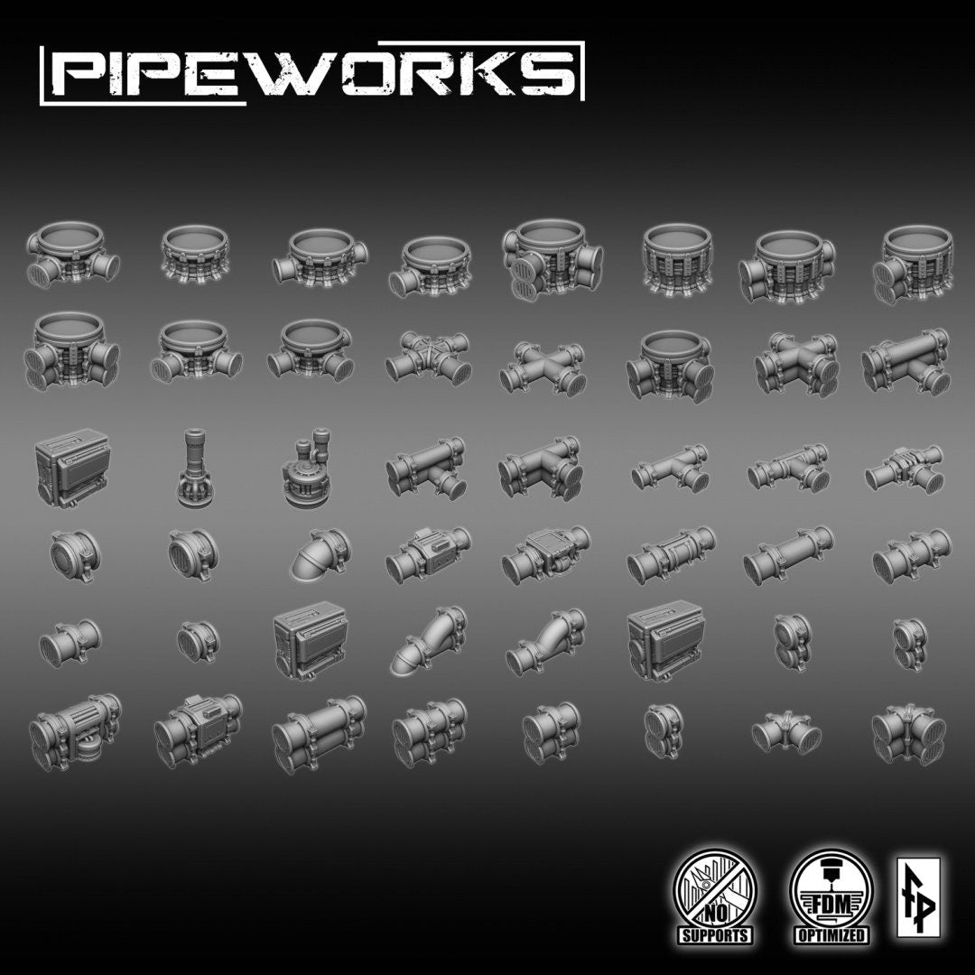 Pipeworks - Forbidden Prints - 3D Printed Sci-Fi Terrain - Sigmarite Boutique
