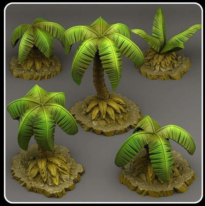 Pirate's Palm Trees - Fantastic Plants and Rocks - Print Your Monsters - Sigmarite Boutique