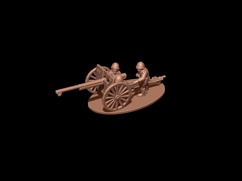 Polish 75mm Field Gun Team - WWII Polish Artillery - Miniatures in 6mm, 10mm, 15mm, and 20mm Scale - Eskice - Sigmarite Boutique