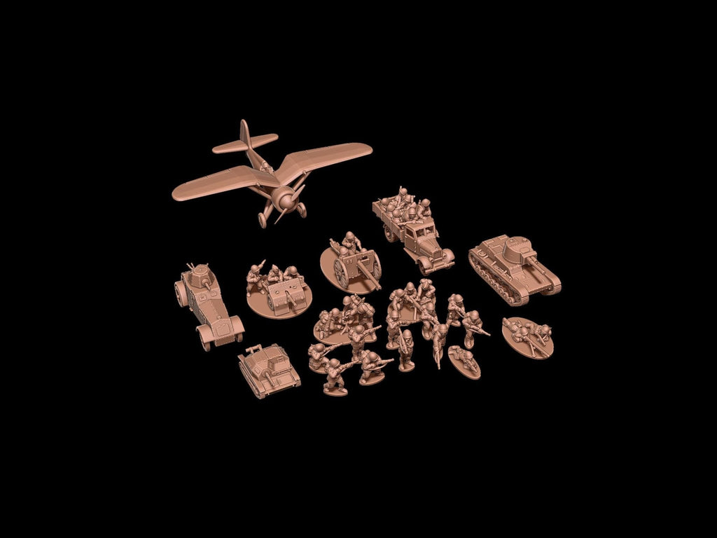 Polish WWII Starter Army - 3D Printed Resin Miniatures in 6mm, 10mm, 15mm, and 20mm Scale - Eskice Miniatures - Sigmarite Boutique