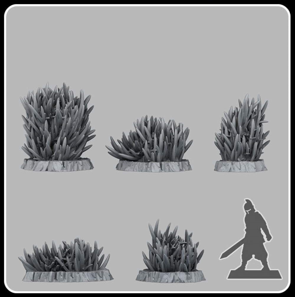 Prickly Tall Grass - Fantastic Plants and Rocks - Print Your Monsters - Sigmarite Boutique