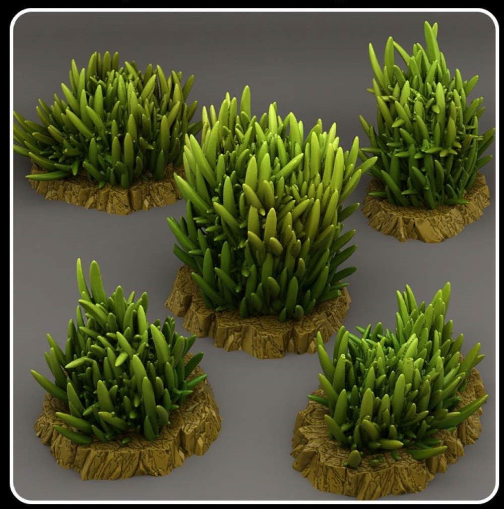 Prickly Tall Grass - Fantastic Plants and Rocks - Print Your Monsters - Sigmarite Boutique