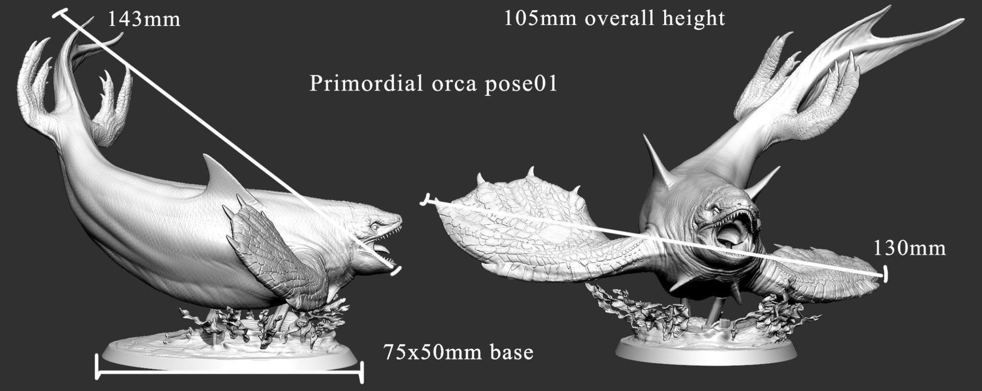 Primordial Orca - Mini Monster Master - Mini Monster Mayhem - Sigmarite Boutique