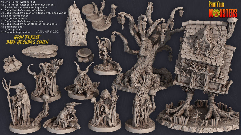 Print Your Monsters - Baba Hecuba's Coven - Sigmarite Boutique