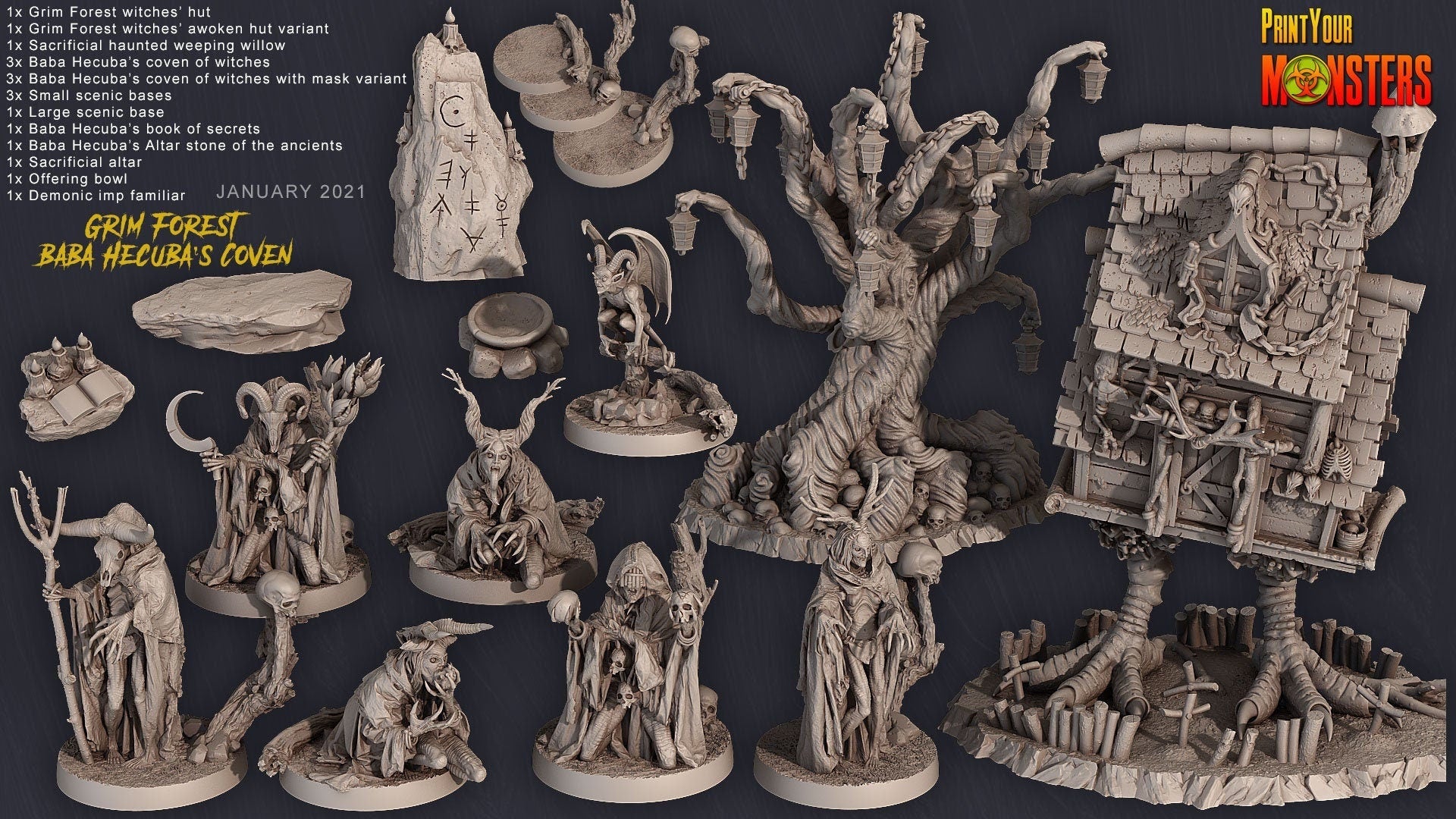 Print Your Monsters - Baba Hecuba's Coven - Sigmarite Boutique