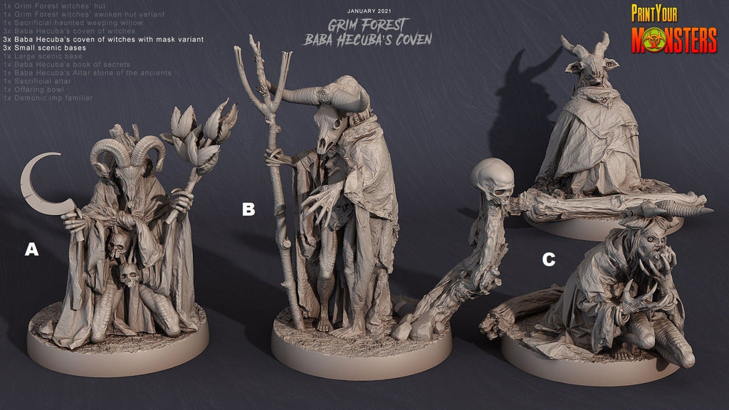 Print Your Monsters - Baba Hecuba's Coven - Sigmarite Boutique