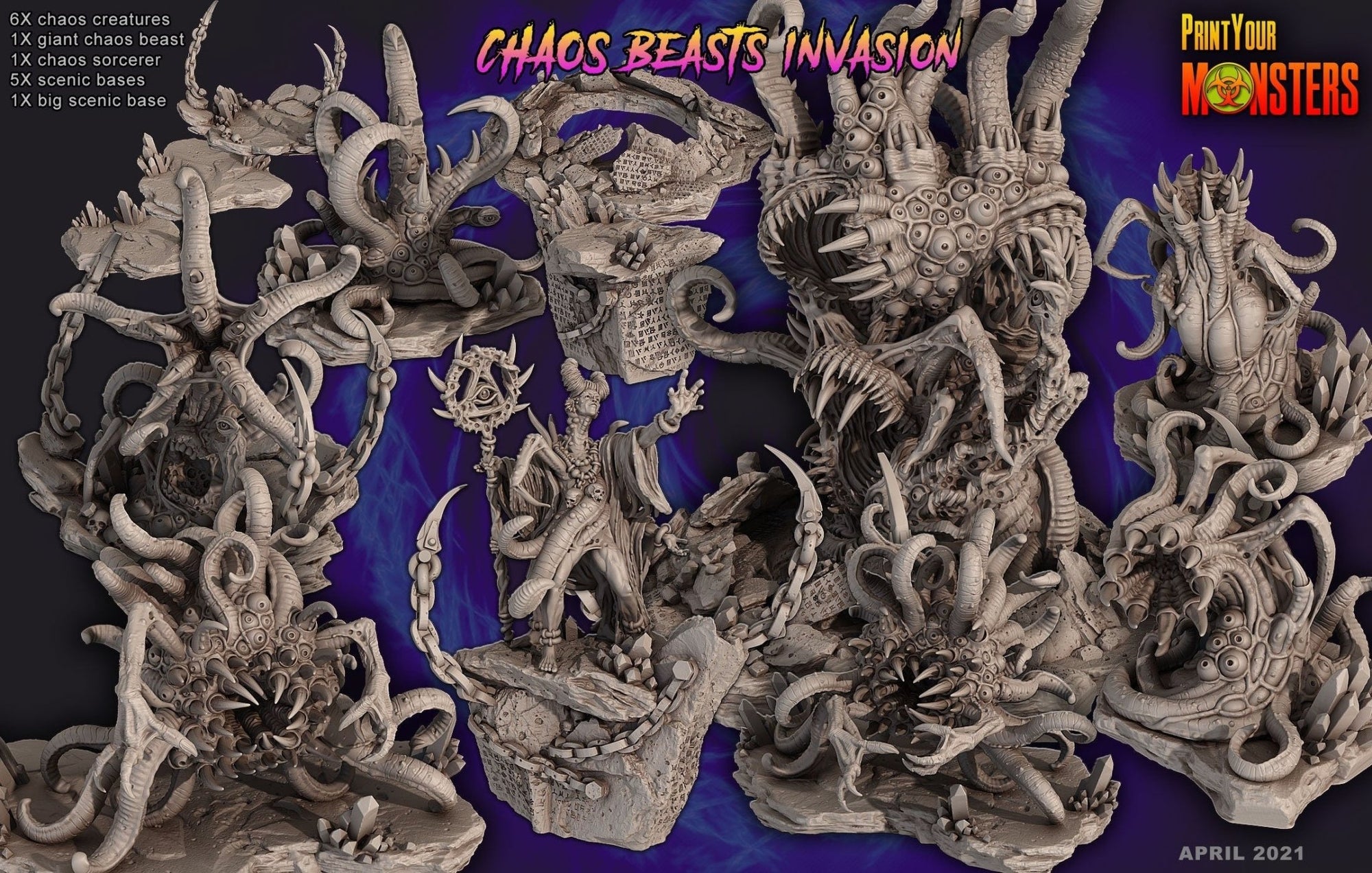 Print Your Monsters - Chaos Beast Invasion - Sigmarite Boutique
