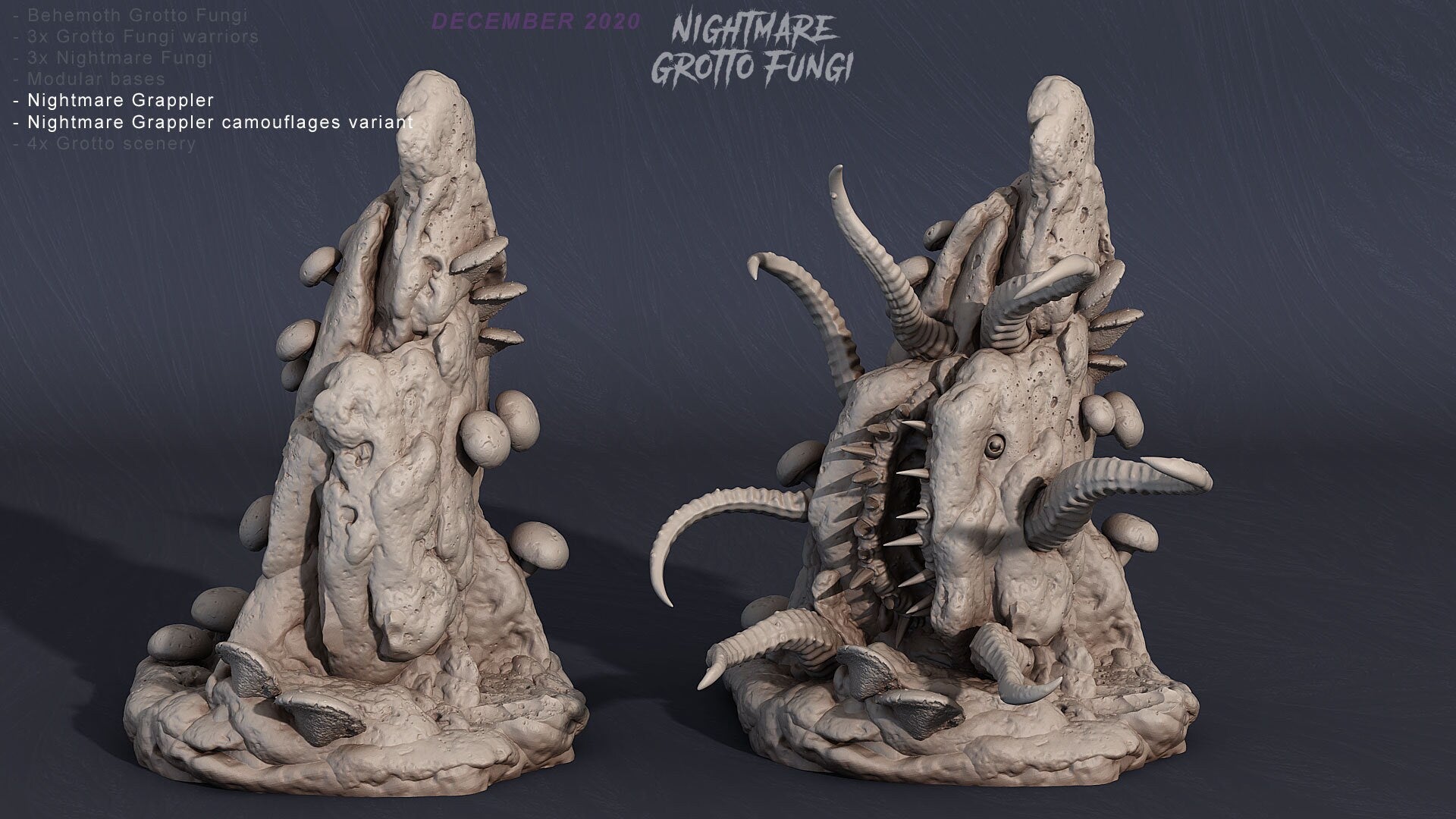 Print Your Monsters - Nightmare Grotto Fungus - Sigmarite Boutique