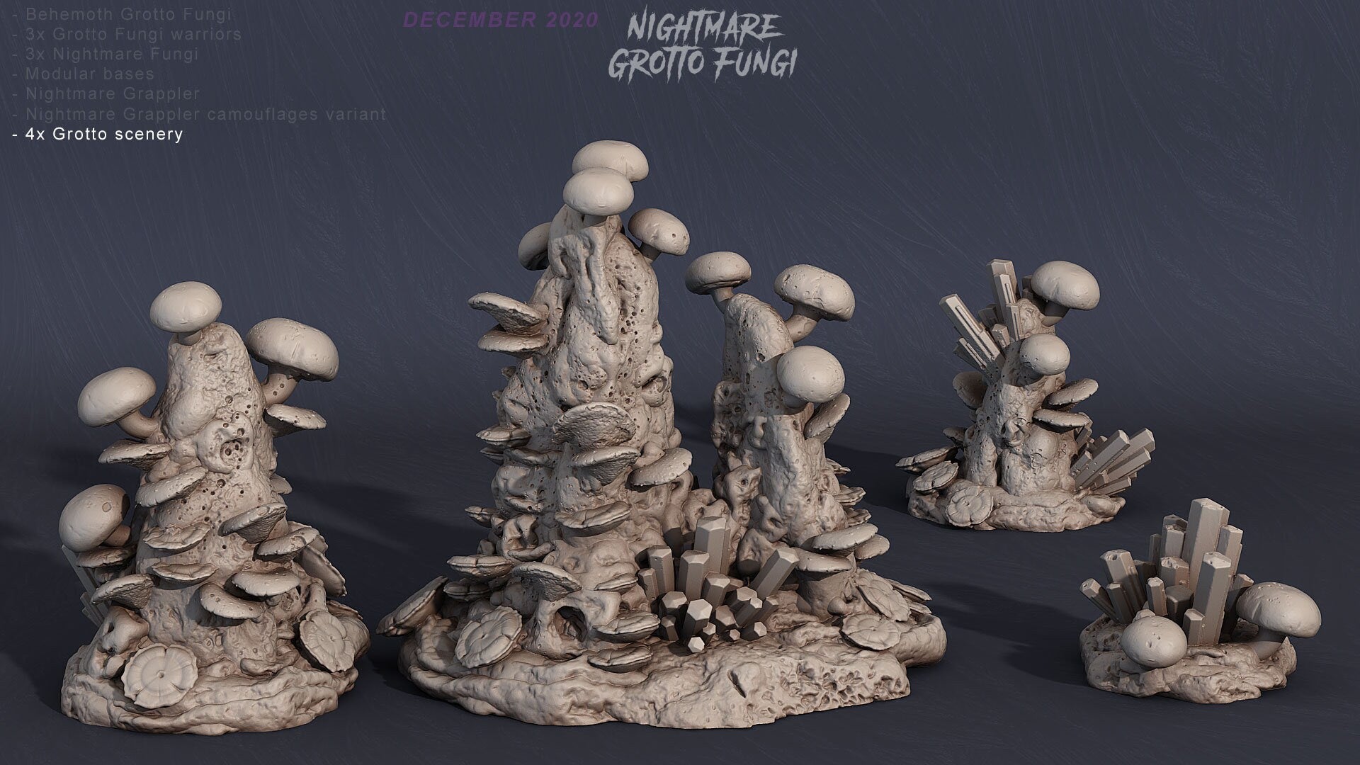 Print Your Monsters - Nightmare Grotto Fungus - Sigmarite Boutique