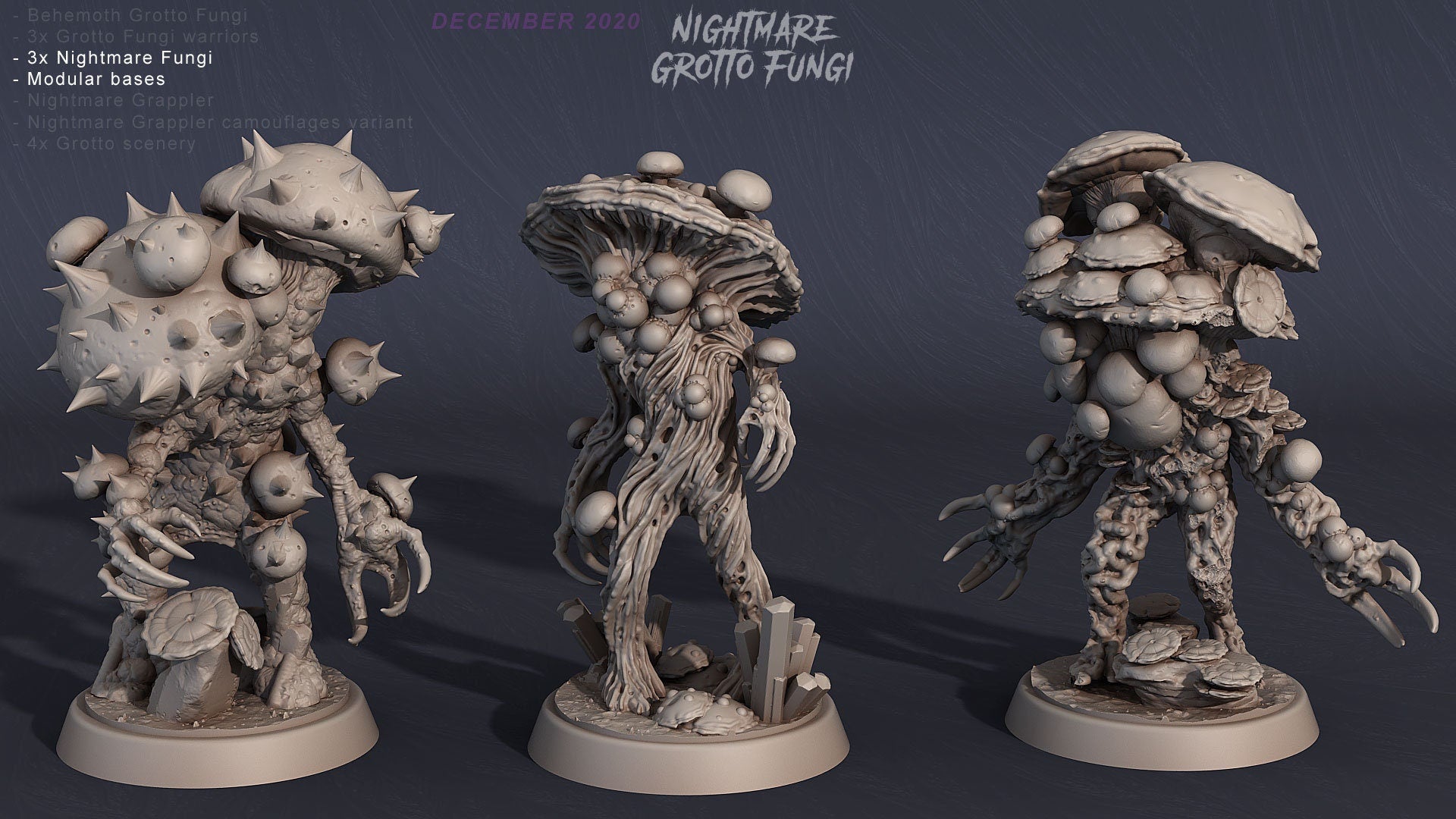 Print Your Monsters - Nightmare Grotto Fungus - Sigmarite Boutique