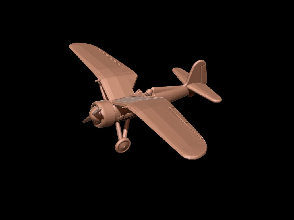 PZL P.11 Fighter Aircraft - WWII Polish Plane - 3D Printed Resin Miniatures in 6mm, 10mm, 15mm, and 20mm Scale - Eskice - Sigmarite Boutique