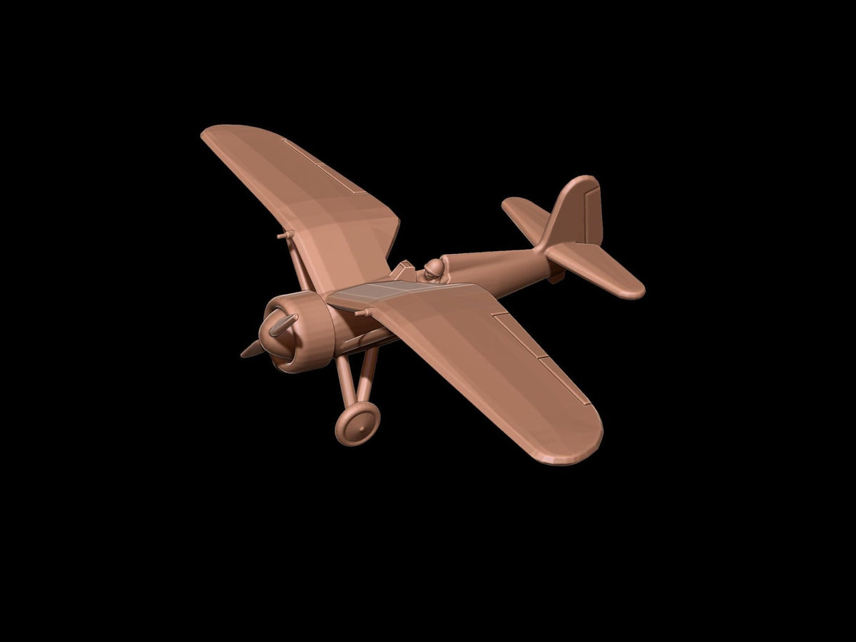 PZL P.11 Fighter Aircraft - WWII Polish Plane - 3D Printed Resin Miniatures in 6mm, 10mm, 15mm, and 20mm Scale - Eskice - Sigmarite Boutique