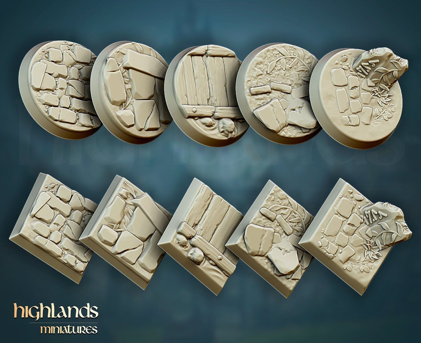 Questing Knights on Foot - Highlands Miniatures - Sigmarite Boutique