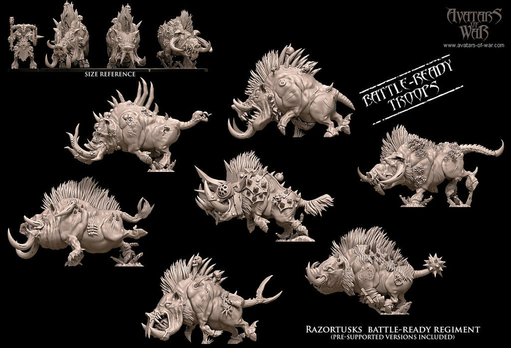 Razortusks - Battle-Ready War Beasts - Avatars of War