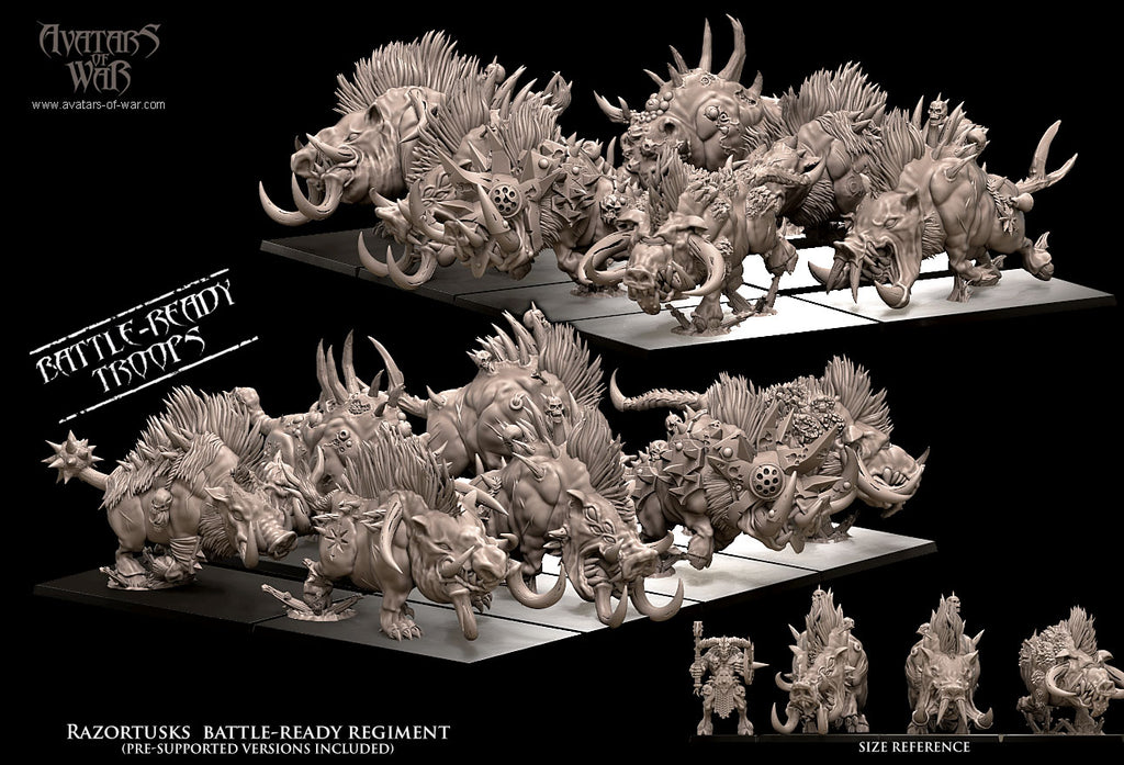 Razortusks - Battle-Ready War Beasts - Avatars of War