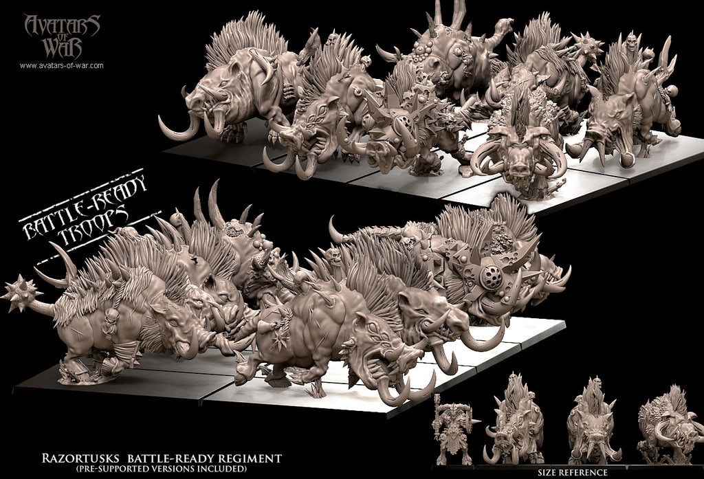Razortusks - Battle-Ready War Beasts - Avatars of War