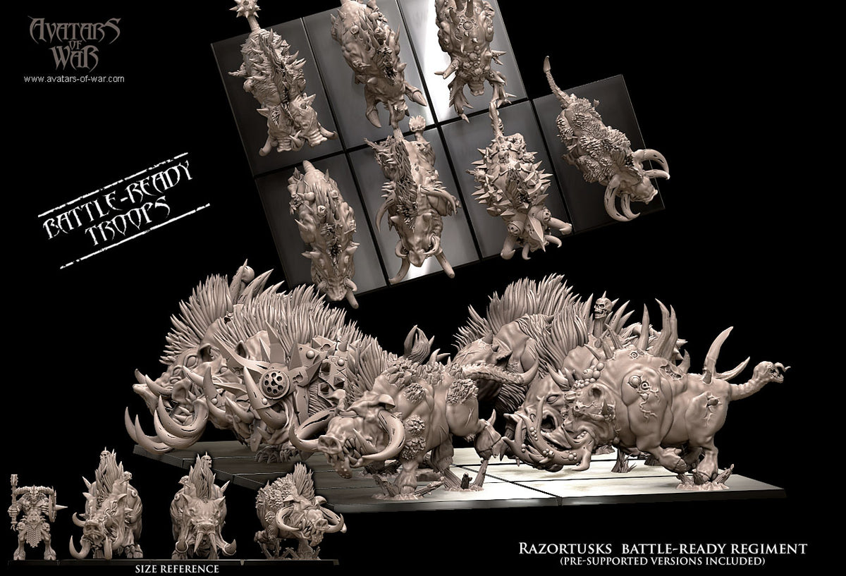 Razortusks - Battle-Ready War Beasts - Avatars of War