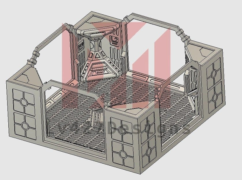 Reactor 4-Way Corridor - LV-427 Designs - Sigmarite Boutique