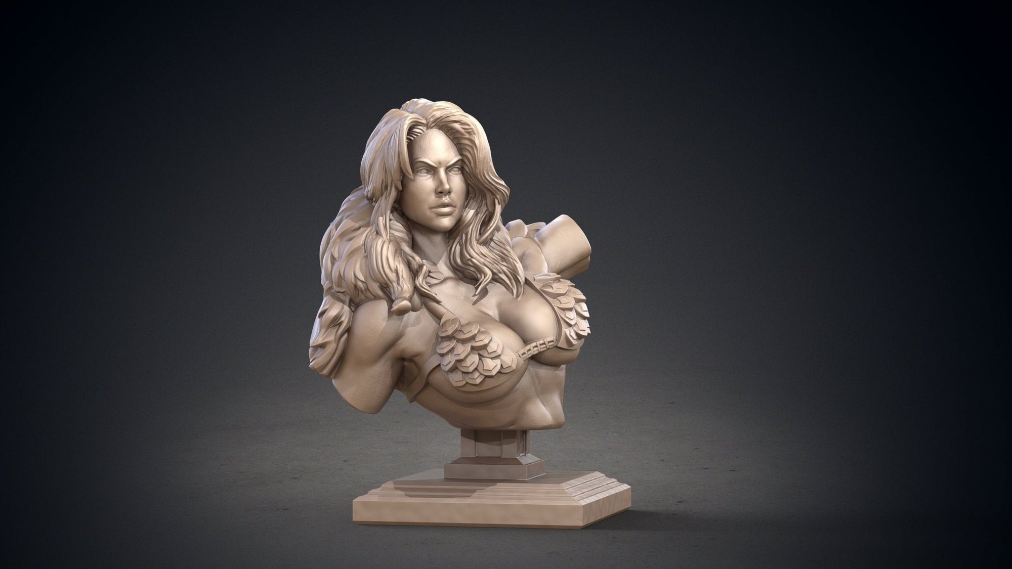 Red Sonja Bust - Hyborian Age - Clay Cyanide - Sigmarite Boutique
