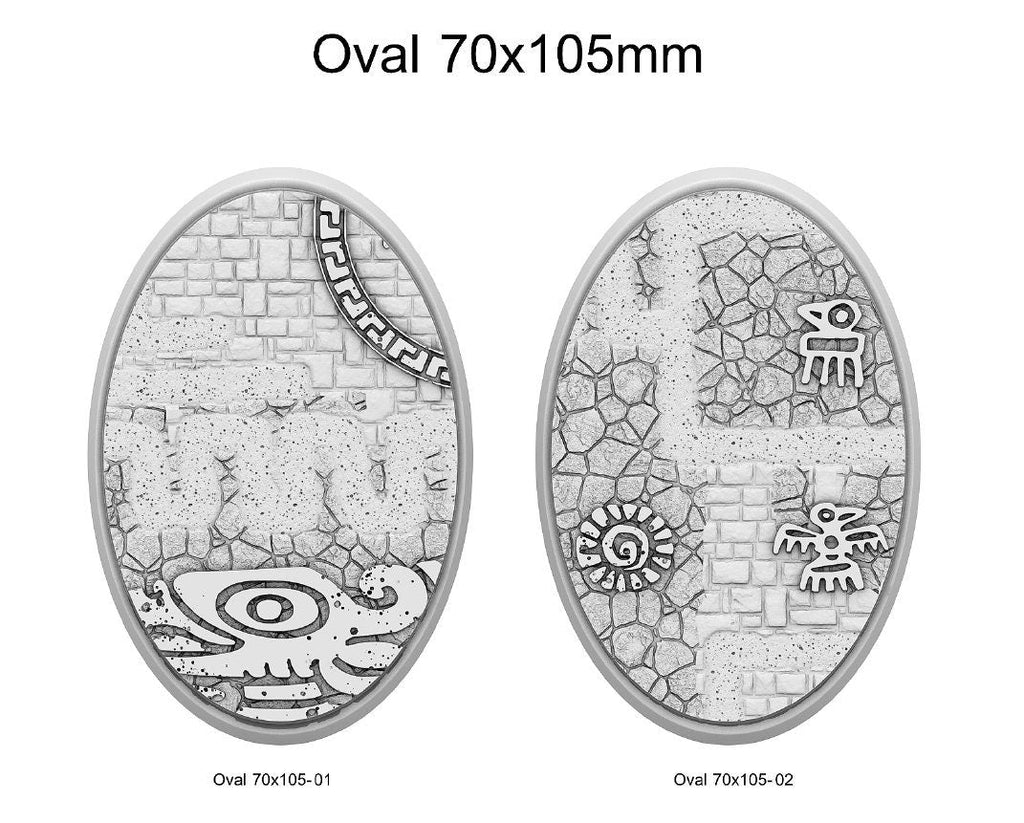 Resin Bases - Aztec - Oval - Sigmarite Boutique