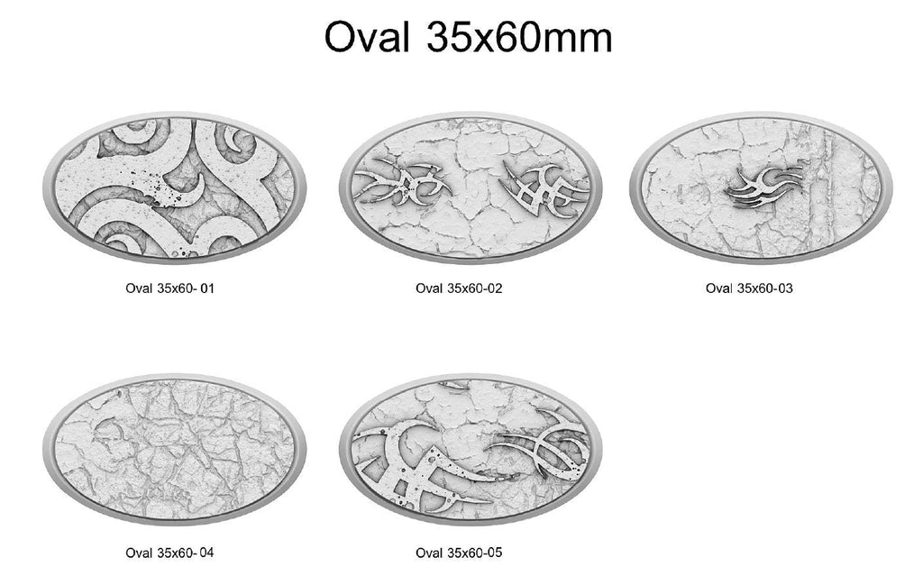 Resin Bases - Dark Elves - Oval - Sigmarite Boutique