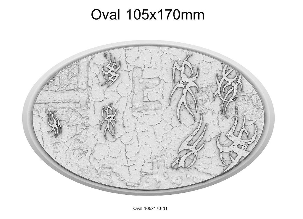 Resin Bases - Dark Elves - Oval - Sigmarite Boutique
