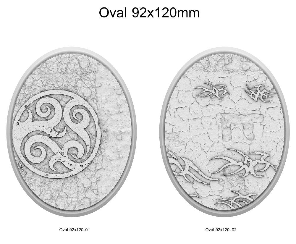 Resin Bases - Dark Elves - Oval - Sigmarite Boutique