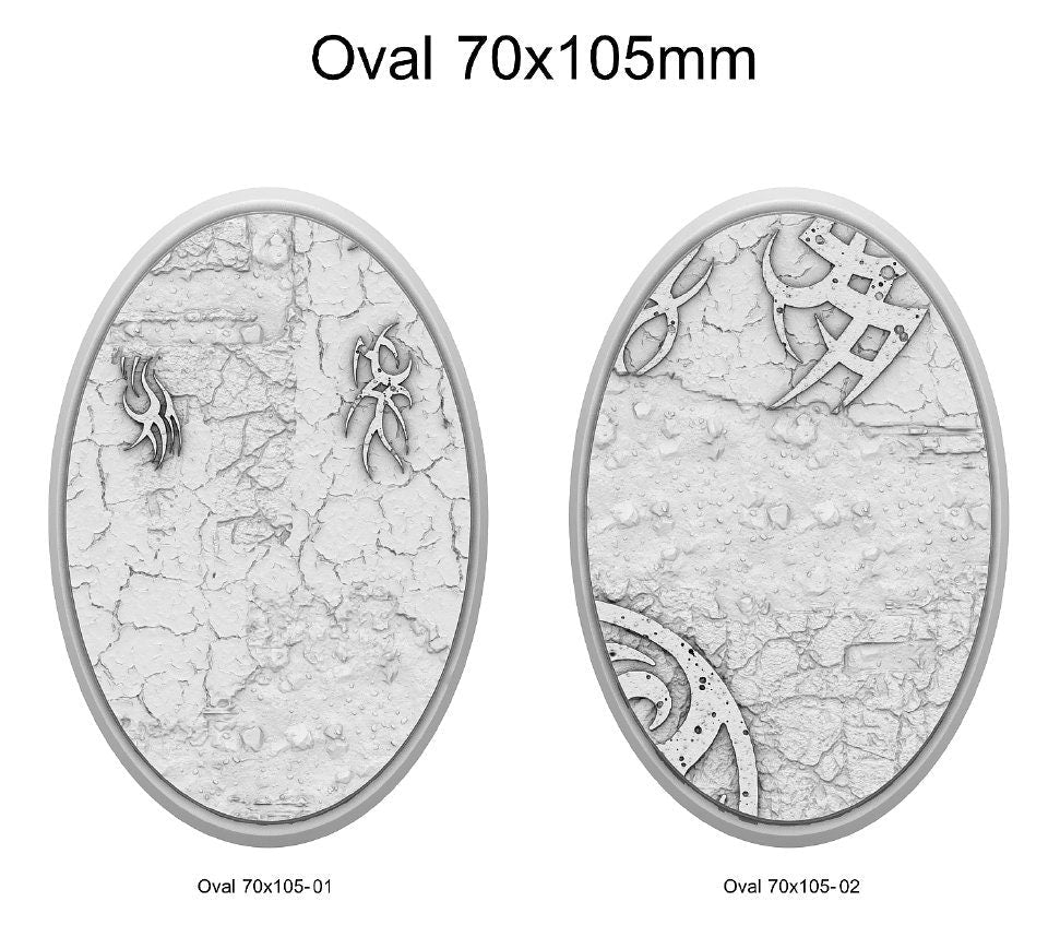Resin Bases - Dark Elves - Oval - Sigmarite Boutique