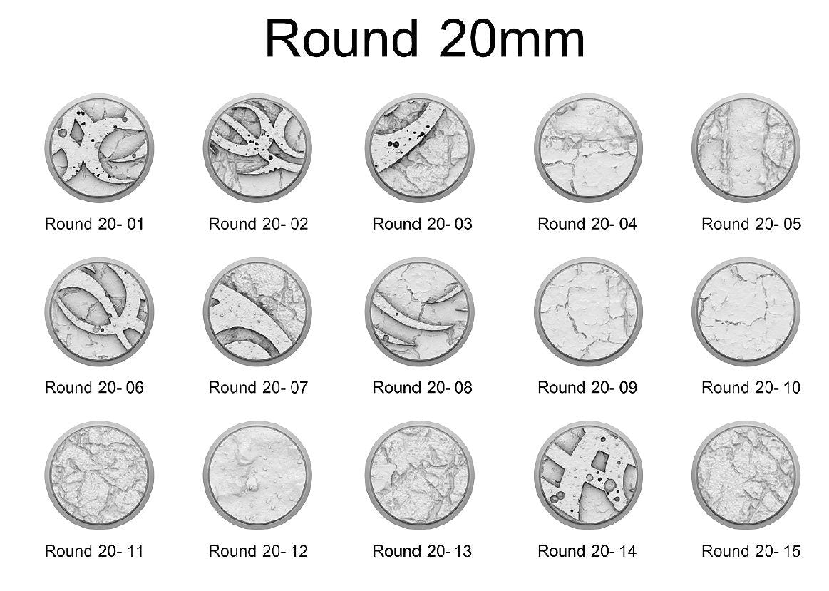Resin Bases - Dark Elves - Round - Sigmarite Boutique