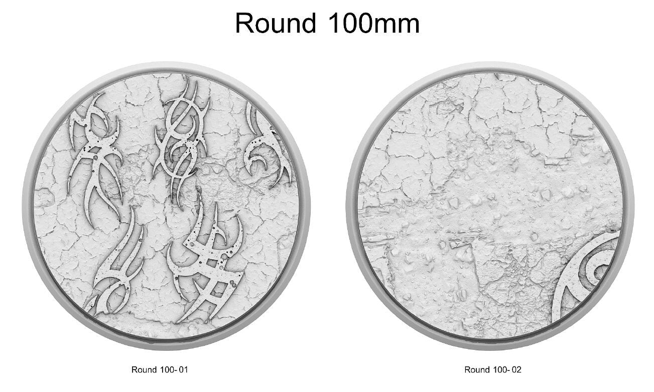 Resin Bases - Dark Elves - Round - Sigmarite Boutique