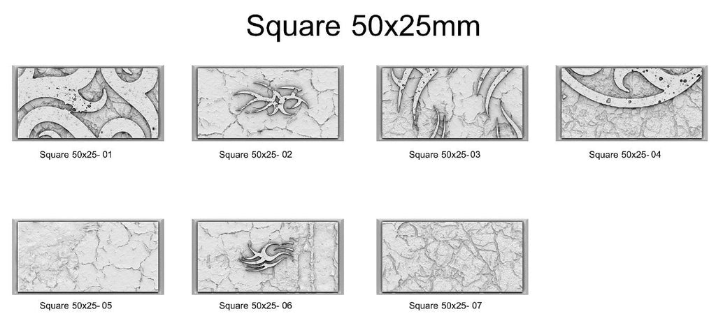 Resin Bases - Dark Elves - Square - Sigmarite Boutique