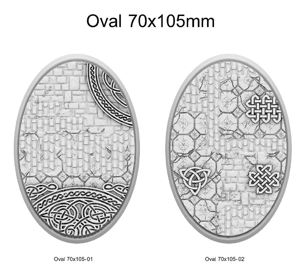 Resin Bases - Dwarf - Oval - Sigmarite Boutique